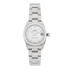 Stainless Steel 18K White Gold Diamond Meteorite 31mm Oyster Perpetual Datejust Watch 78274