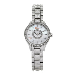 Stainless Steel Diamond Bezel 25mm Dior VIII Montaigne Quartz Watch