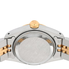Stainless Steel 18K Yellow Gold 26mm Oyster Perpetual Datejust Watch Black 69173