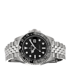 Stainless Steel 40mm Oyster Perpetual Date GMT Master II Bruce Wayne Watch Black 126710GRNR