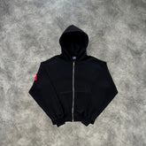 Corteiz Lundun Zip-Up Hoodie Black/Red