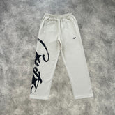 Corteiz Large Print Straight Pants Beige