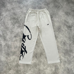Corteiz Large Print Straight Pants Beige