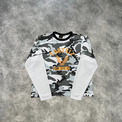 Corteiz Eagle Long Sleeves T-Shirt Camouflage