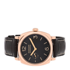 18K Rose Gold Alligator 42mm Radiomir 1940 ORO Rosso Manual Winding Watch Brown PAM00513
