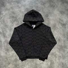 Mertra All Over Printed Zip-Up Hoodie