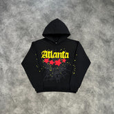 Sp5der Atlanta 4 Star Hoodie Black