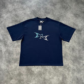 Mertra Three Dimentional 3D T-Shirt Blue