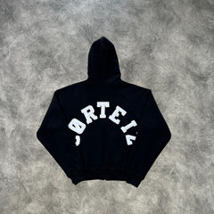Corteiz College Arch Zip-Up Hoodie Black