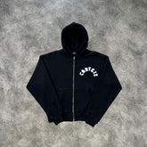 Corteiz College Arch Zip-Up Hoodie Black