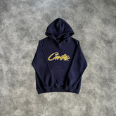 Corteiz Letter Crtz Hoodie Blue/Yellow