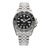 Stainless Steel 40mm Oyster Perpetual Date GMT Master II Bruce Wayne Watch Black 126710GRNR