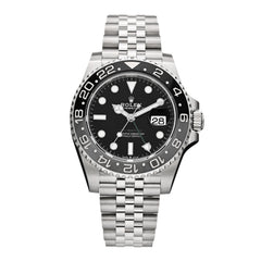 Stainless Steel 40mm Oyster Perpetual Date GMT Master II Bruce Wayne Watch Black 126710GRNR