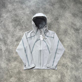 Mertra Fluorescent Striped Jacket Grey