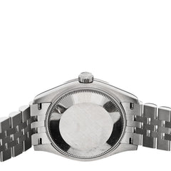 Stainless Steel 18K White Gold Diamond 31mm Oyster Perpetual Datejust Watch Aubergine Roman 278274