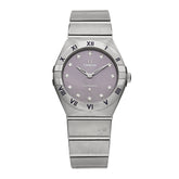 Stainless Steel Diamond 28mm Constellation Quartz Watch Purple 131.10.28.60.60.002