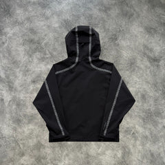 Mertra Fluorescent Striped Jacket Black