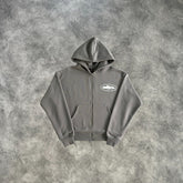 Corteiz Zip-Up Hoodie Grey