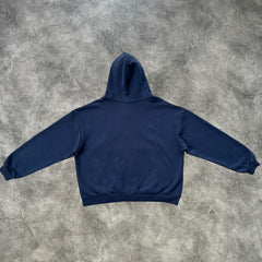 Broken Planet Zip-Up Hoodie Deep Navy