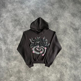 Broken Planet Star Glazing Hoodie Black