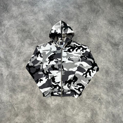 Corteiz Zip-Up Hoodie Arctic Camouflage