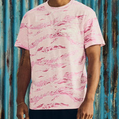 Corteiz Puff Print T-Shirt Pink Camouflage