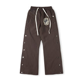 SAINT VANITY Nylon Hooded Track Pants Gray