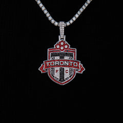 Toronto FC Official MLS Logo Pendant in White Gold