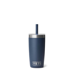 YETI Navy Rambler 10oz Tumbler with Silicone Straw