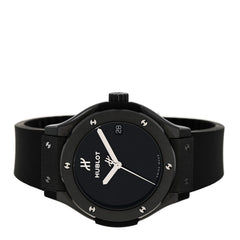 Ceramic Rubber 33mm Classic Fusion Black Magic Quartz Watch Black 581.CX.1270.RX.MDM