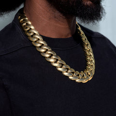 Miami Cuban Chain in Yellow Gold - 25mm