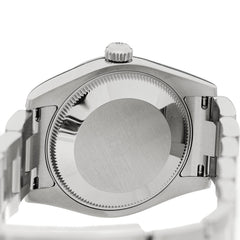 Stainless Steel 18K White Gold 31mm Oyster Perpetual Datejust Watch Black 178274