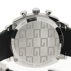 Stainless Steel Rubber 40mm Grip Quartz Watch Black