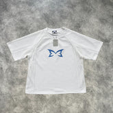 Mertra Layered Mesh Jersey White