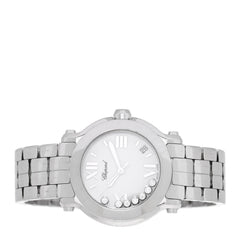 Stainless Steel 7 Diamond 36mm Happy Sport Quartz Watch