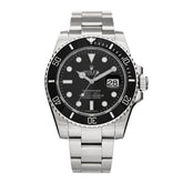 Stainless Steel 40mm Oyster Perpetual Submariner Date Watch Black 116610LN