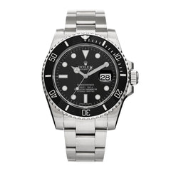 Stainless Steel 40mm Oyster Perpetual Submariner Date Watch Black 116610LN