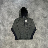 Mertra Asymmetrical Plaid Jacket Green