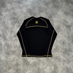 Corteiz HMP Heavyweight Long Sleeves T-Shirt Black/Yellow