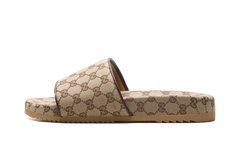 GG Slide Beige Canvas 624695 H6320 9763