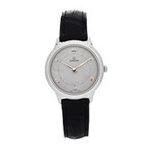 Stainless Steel Alligator 30mm De Ville Prestige Quartz Watch Silver 434.10.30.60.06.001