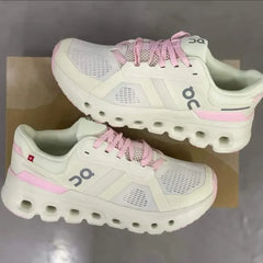 ON Cloudrunner 2 pink and white
