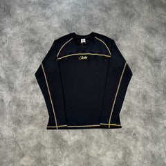 Corteiz HMP Heavyweight Long Sleeves T-Shirt Black/Yellow