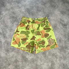 Eric Emanuel Half Dots Shorts Green Camouflage