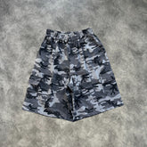 Mertra Cargo Shorts Grey Camouflage