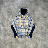 Mertra Plaid Pullover Jacket Blue