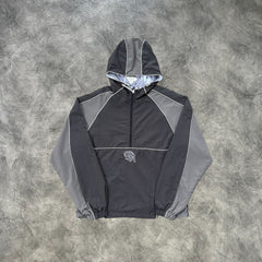 Mertra Nylon Embroidered Tracksuit Grey