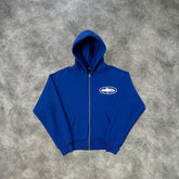Corteiz Zip-Up Hoodie Blue