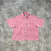 Mertra Plaid Short Sleeves Shirt Pink