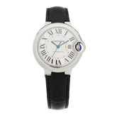 Stainless Steel Alligator 33mm Ballon Bleu De Cartier Automatic Watch